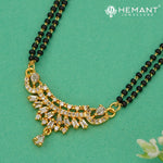 Elegant CZ Studded Micro Gold Plated Double Strand Mangalsutra - 5212
