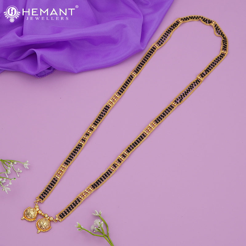 Elegant Gold Plated Mangalsutra | Traditional Mangalsutra with Vati - 4201