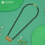 Elegant Peacock Design AD Stone Studded Short Mangalsutra - 5213