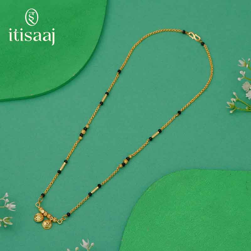 Elegant Short Mangalsutra with Vati Pendant - 4915