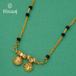 Elegant Short Mangalsutra with Vati Pendant - 4855