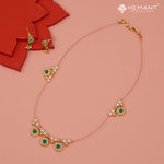 Invisible Necklace with teardrop-shaped pendant - 4342-5401 