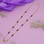 Maharashtrian Classic Multi Strands Black Beads Mangalsutra with Dual Vati Pendant - 4107