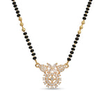 Micro Gold Plated Sparkling Cubic Zirconia Pendant Short Mangalsutra - 5211