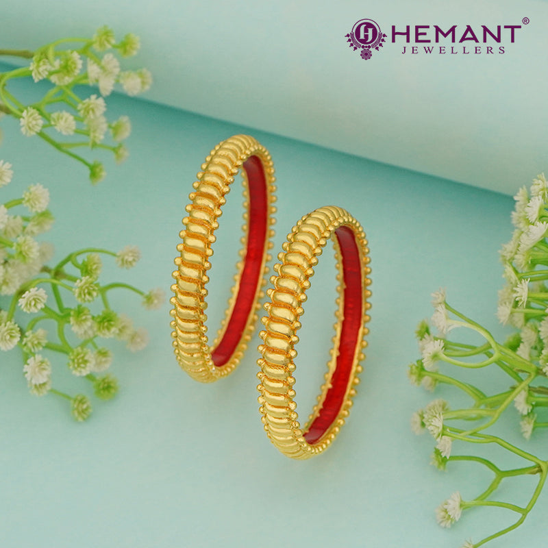 Traditional Maharashtrian Kolhapuri Micro Gold Plated Shinde Shahi Tode (1 pair / 2pc)