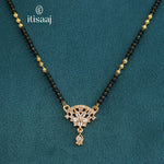 Sparkling CZ Floral Pendant Mangalsutra - 5108