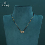 Sparkling Infinity Motif Micro Gold Plated CZ Mangalsutra - 5221