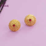 Traditional Antique Gold Finish Long Four Layer Vati Mangalsutra Set with Earrings - 4523-28