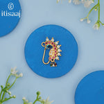 Traditional Bridal Wear Nath/Nose Pin (Pressing) - 5128