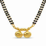 Traditional Double Strand Gold Plated Short Wati Mangalsutra - 1937