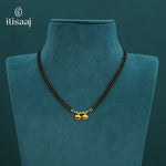 Traditional Double Strand Gold Plated Short Wati Mangalsutra - 1937