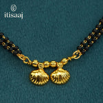 Traditional Double Strand Gold Plated Short Wati Mangalsutra - 1937