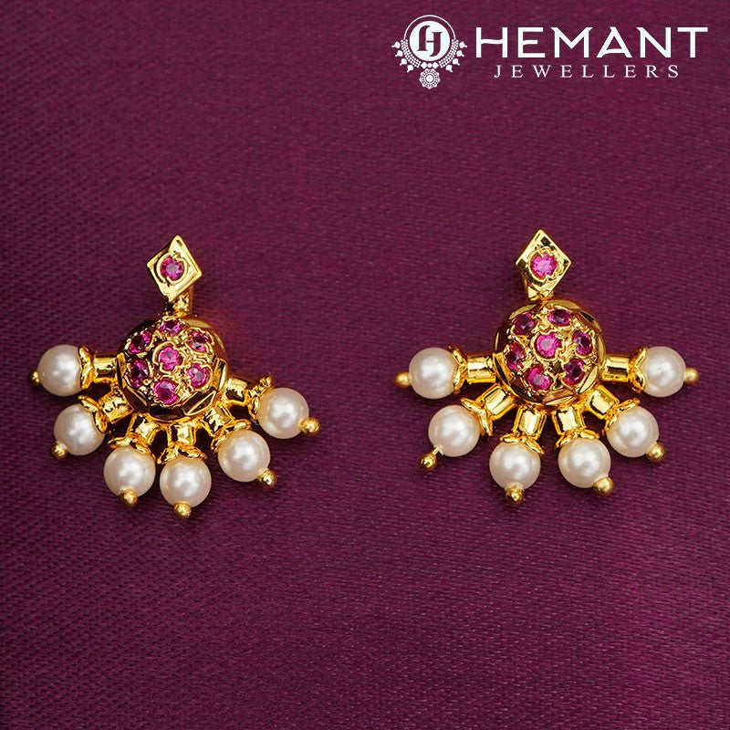 Traditional Maharashtrian Chinchpeti Moti Har Long 3 Step RC