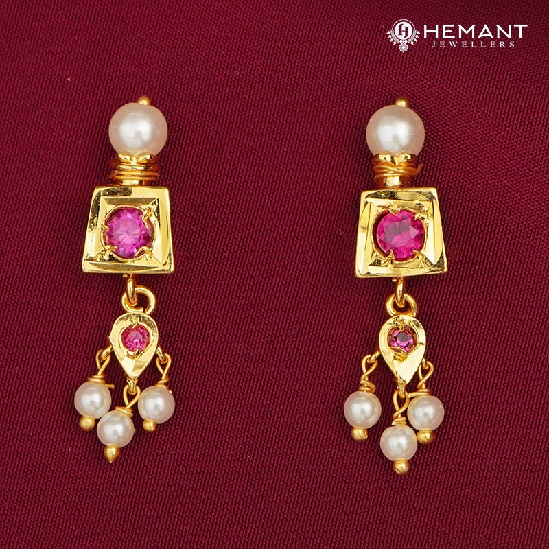 Traditional Maharashtrian Chinchpeti Moti Necklace 21 Kasturi Chowk