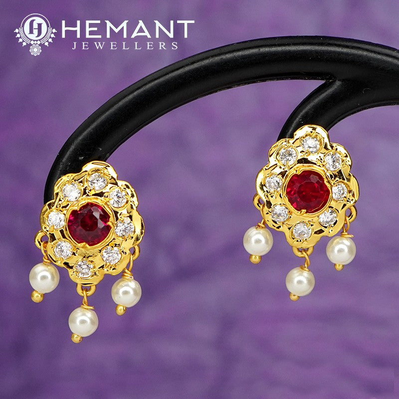 Traditional Maharashtrian Chinchpeti Tanmani Moti Har Long 3 Step Oval WT