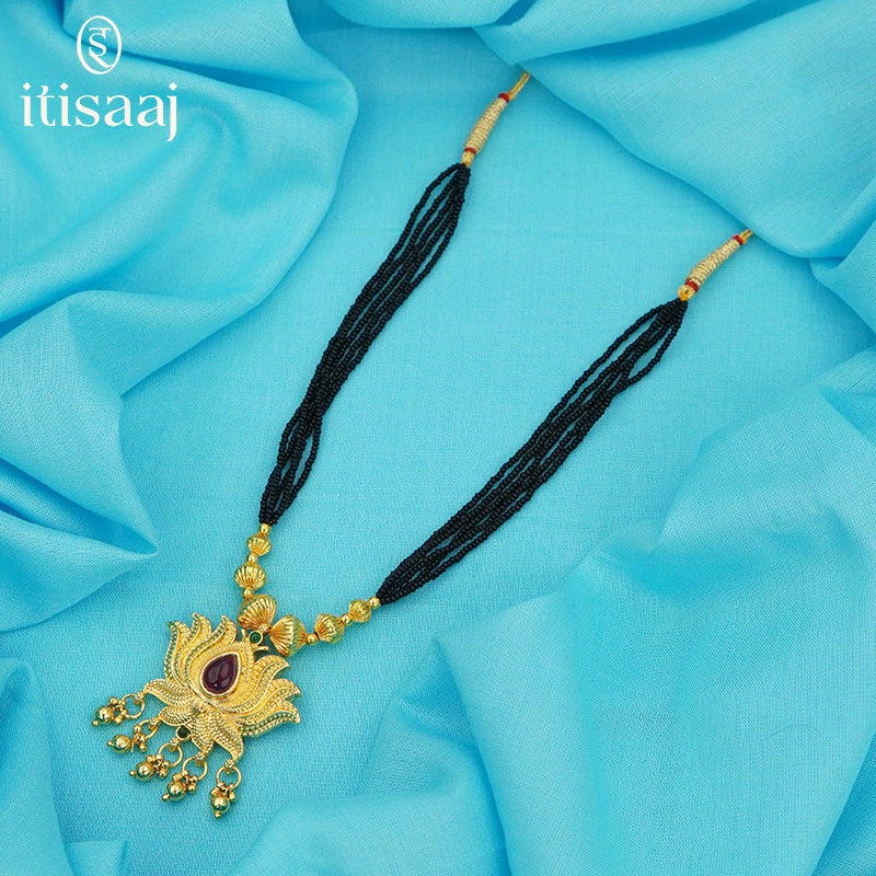 Traditional Maharashtrian Kolhapuri Mangalsutra Utar G Kamal Pendal - 4446