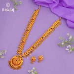 Traditional Maharashtrian Kolhapuri Saaj BR Geru Finished Jav 3 Panadi 27 Pan - 5013