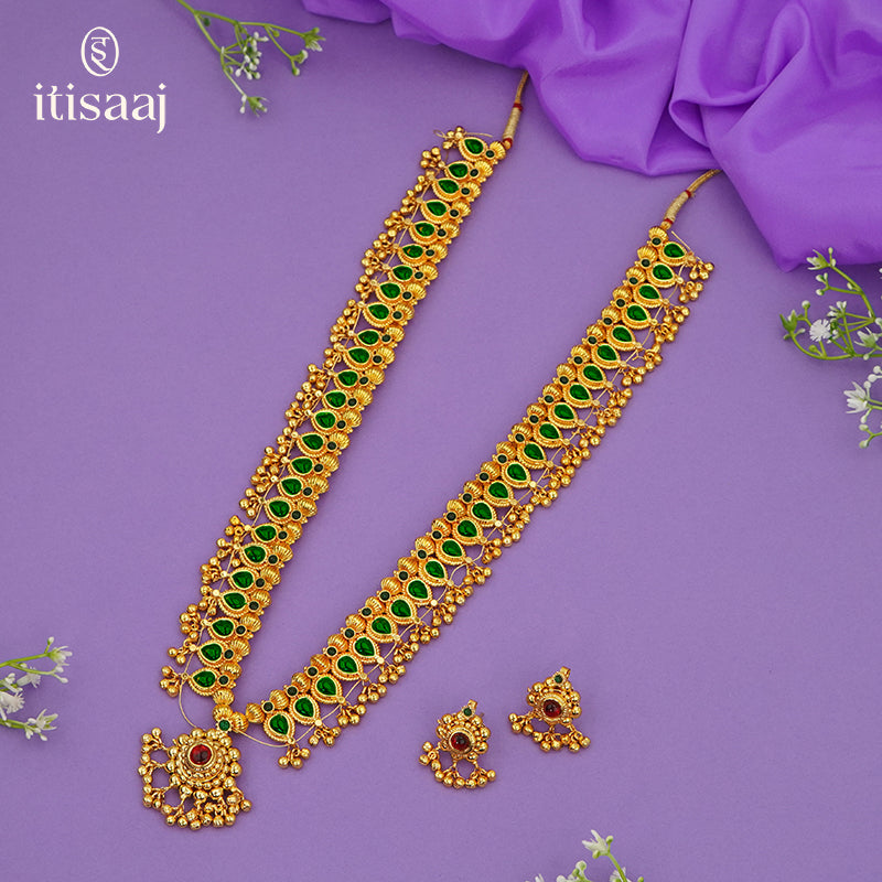 Traditional Maharashtrian Kolhapuri Saaj Jav 25 Panadi 