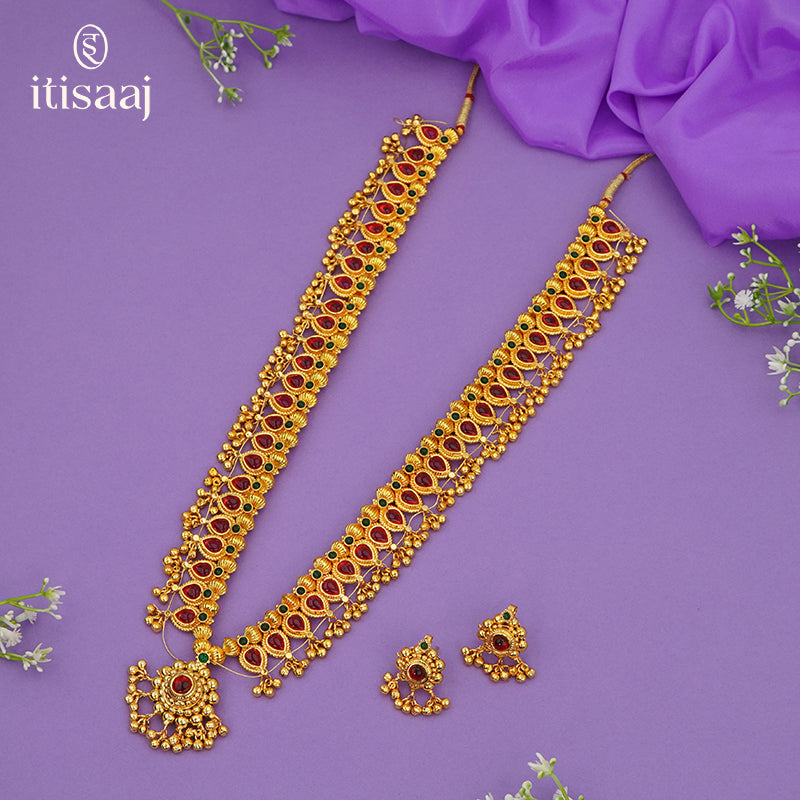 Traditional Maharashtrian Kolhapuri Saaj Jav 25 Panadi 
