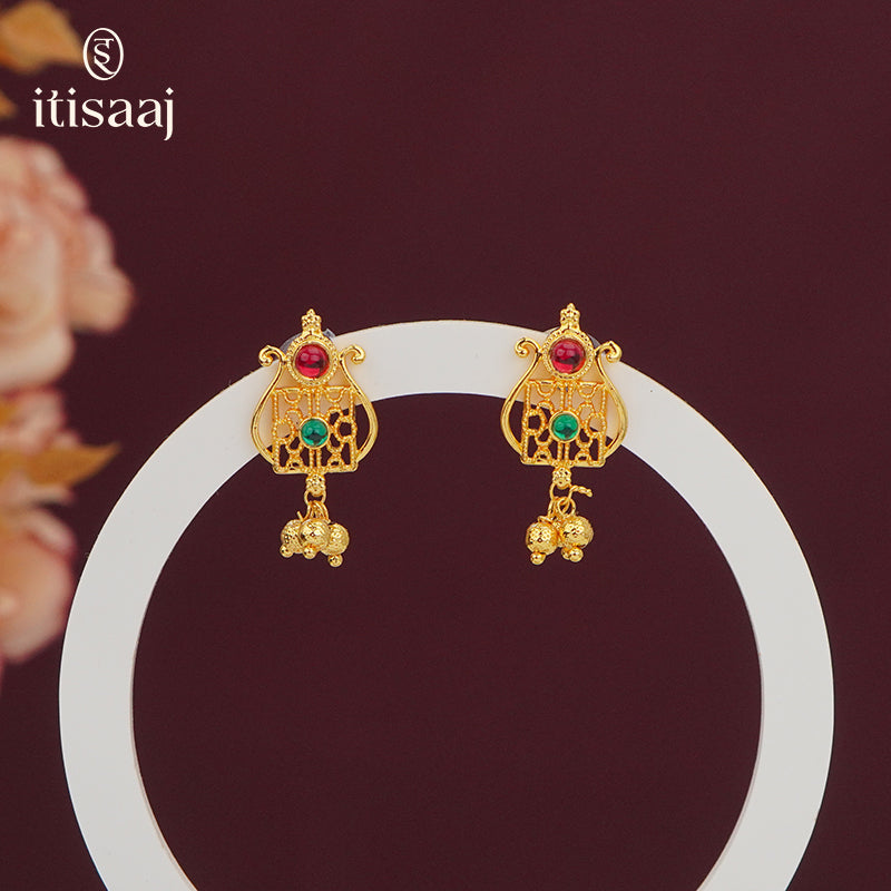 Traditional Maharashtrian Kolhapuri Tops Kalash - 5479