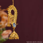 Traditional Maharashtrian Micro Gold Plated Earcuff Kan Jhumka Earrings with Intricate Filigree Work - 5540