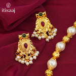 Traditional Maharashtrian Moti Mala 10 MM Pan Pendal - 4770
