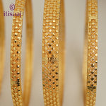 Traditional Micro Gold Plated 6-Piece Bangle Set (Bilwar Patli Set)