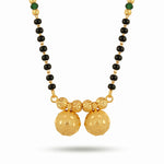 Traditional Micro Gold Plated Double Wati Short Mangalsutra - 4954