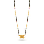 Traditional Micro Gold Plated Double Wati Short Mangalsutra - 4954