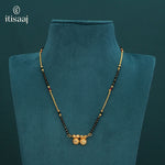 Traditional Micro Gold Plated Double Wati Short Mangalsutra - 4954