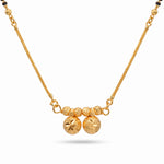 Traditional Micro Gold Plated Dual Vati Short Mangalsutra - 400