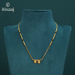 Traditional Micro Gold Plated Dual Vati Short Mangalsutra - 5125