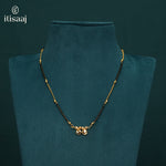 Traditional Micro Gold Plated Dual Vati Short Mangalsutra - 4115