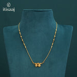 Traditional Micro Gold Plated Dual Vati Short Mangalsutra - 5127