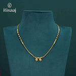 Traditional Micro Gold Plated Dual Vati Short Mangalsutra - 5130