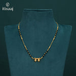Traditional Micro Gold Plated Dual Vati Short Mangalsutra - 4055