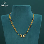 Traditional Micro Gold Plated Dual Vati Short Mangalsutra - 4097