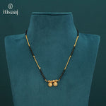 Traditional Micro Gold Plated Dual Vati Short Mangalsutra - 4953