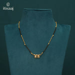 Traditional Micro Gold Plated Dual Vati Short Mangalsutra - 4250