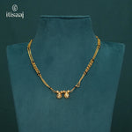 Traditional Micro Gold Plated Dual Vati Short Mangalsutra - 4098