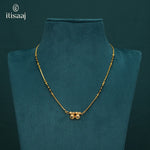 Traditional Micro Gold Plated Dual Vati Short Mangalsutra - 400