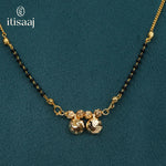 Traditional Micro Gold Plated Dual Vati Short Mangalsutra - 4115