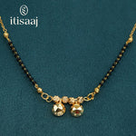 Traditional Micro Gold Plated Dual Vati Short Mangalsutra - 4110