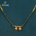 Traditional Micro Gold Plated Dual Vati Short Mangalsutra - 4058