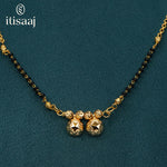 Traditional Micro Gold Plated Dual Vati Short Mangalsutra - 4250