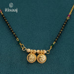 Traditional Micro Gold Plated Dual Vati Short Mangalsutra - 4466