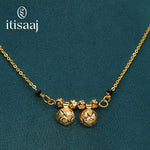 Traditional Micro Gold Plated Dual Vati Short Mangalsutra - 4090