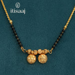 Traditional Micro Gold Plated Dual Vati Short Mangalsutra - 4953