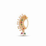 Traditional Micro Gold Plated Maharashtrian Nath Pressing - 5715-19 