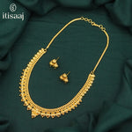 Traditional Micro Gold Plated Necklace Set - 723